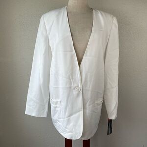 NWT Vintage Counterparts White Dress Jacket Size 10